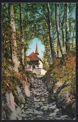 AK Küssnacht, Hohle Gasse, Tellskapelle