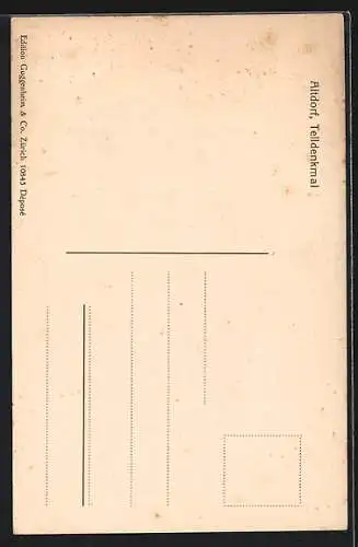 AK Altdorf, Blick auf das Telldenkmal