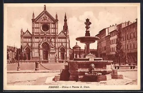 AK Firenze, Chiesa e Piazza S. Croce