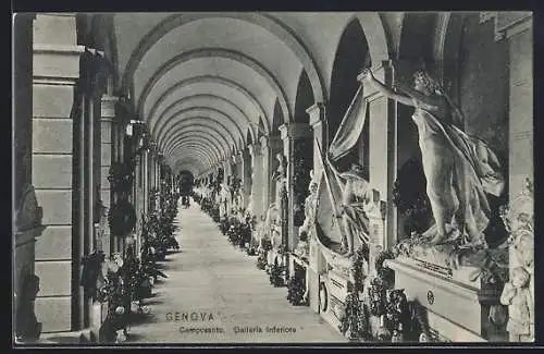 AK Genova, Camposanto, Galleria inferiore