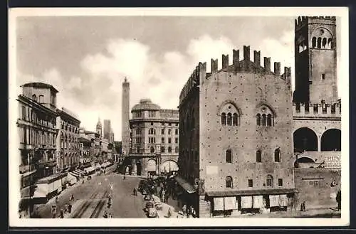 AK Bologna, Via Rizzoli, Palazzo Re Enzo