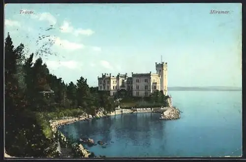 AK Trieste, Idyll bei Miramar