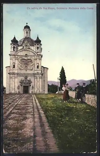 AK San Remo, Santuario Madonna della Costa