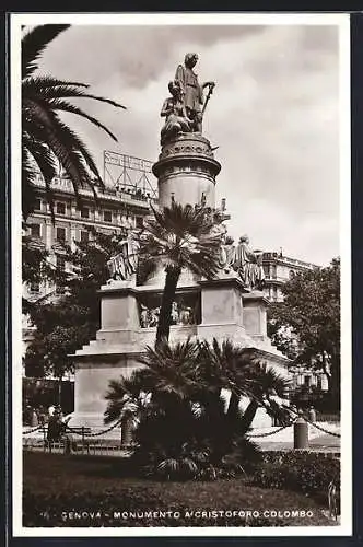 AK Genova, Monumento a Cristoforo Colombo