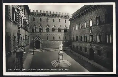 AK Siena, Piazza Salimbeni, Sede del Monte dei Paschi