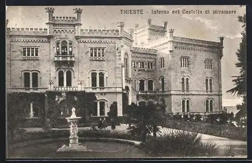 AK Trieste, Interno del Castello di Miramare