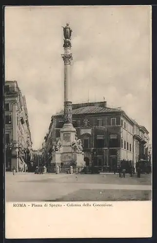 AK Roma, Piazza di Spagna, Colonna della Concezione