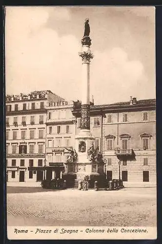 AK Roma, Piazza di Spagna, Colonna della Concezione