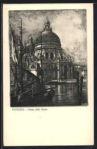 Künstler-AK Venezia, Chiesa della Salute