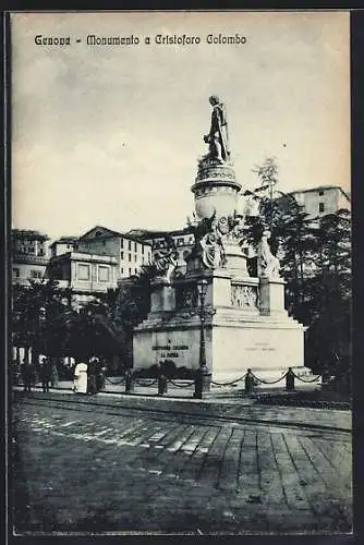 AK Genova, Monumento a Cristoforo Colombo