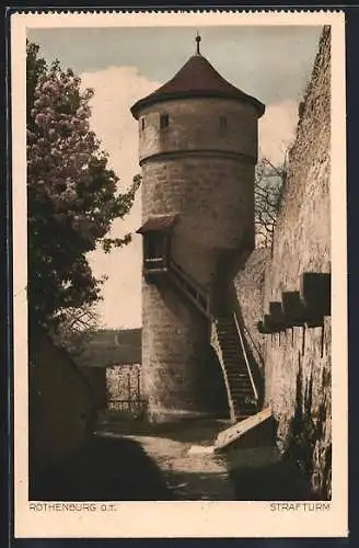 AK Rothenburg o. T., Am Strafturm