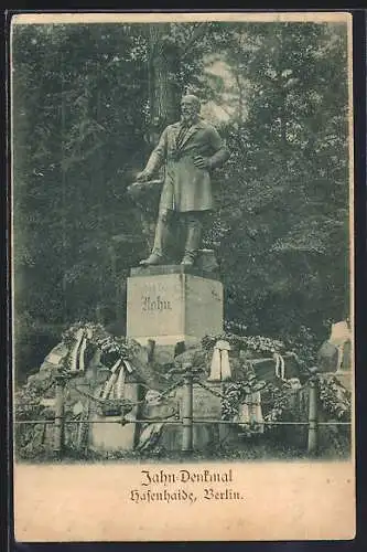 AK Berlin, Bundestunfest 1903, Jahn-Denkmal in der Hasenheide