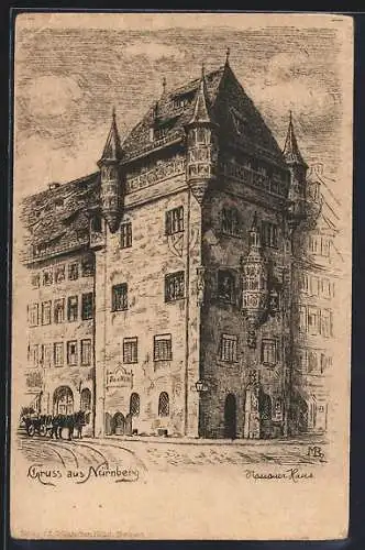 Künstler-AK Nürnberg, Nassauer Haus