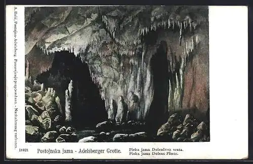 AK Postojna, Adelsberger Grotte, Pivka jama Dolenc Pforte