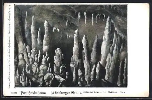 AK Postojna, Adelsberger Grotte, Mailänder Dom