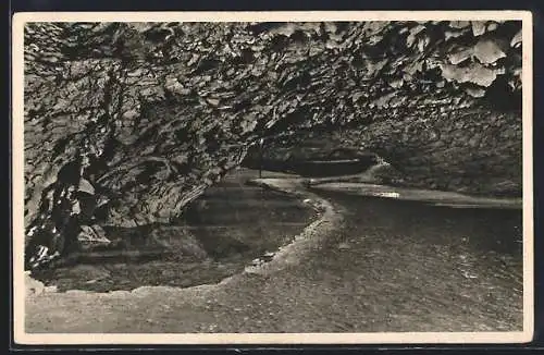 AK Barbarossahöhle im Kyffhäuser, Neptunsgrotte