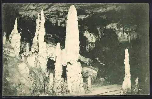 AK Adelsberger Grotte, Säulenallee, Höhle