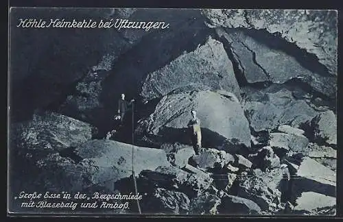 AK Uftrungen, Höhle Heimkehle, Grosse Esse in der Bergschmiede