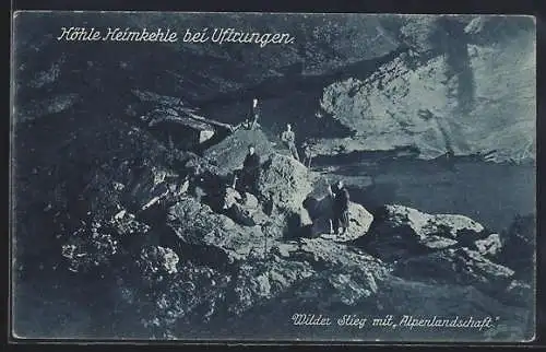 AK Uftrungen, in der Höhle Heimkehle, Wilder Stieg