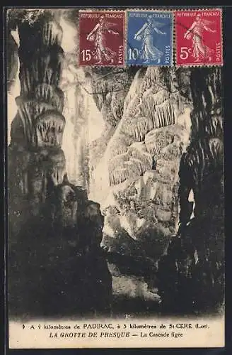 AK Presque, La Grotte de Presque, La Cascade figée, Höhle