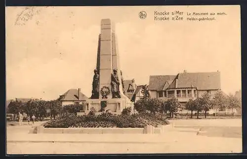 AK Knocke s/Mer, Le Monument aux morts