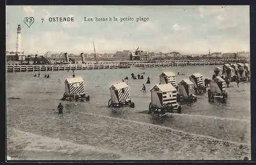 AK Ostende, Les bains à la petite plage