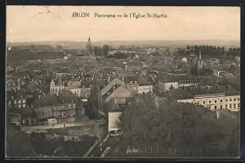 AK Arlon, Panorama vu de l`Eglise St-Martin