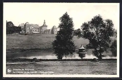 AK Wégimont, Domaine, Le Chateau vu du lieu dit: Fond-de-Gottes