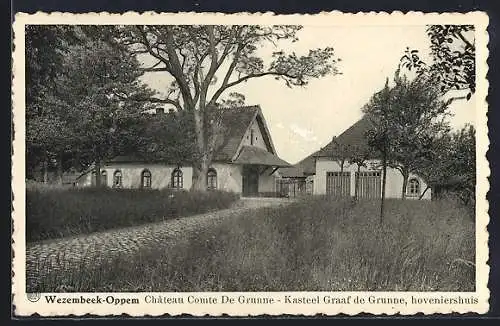 AK Wezembeek-Oppem, Chateau Comte De Grunne, hoveniershuis