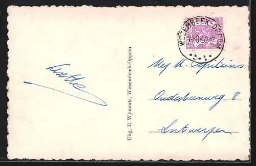 AK Wezembeek-Oppem, Chateau Comte De Grunne, hoveniershuis
