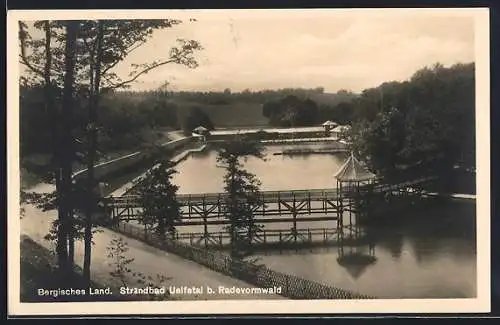 AK Radevormwald /Bergisches Land, Strandbad Uelfetal