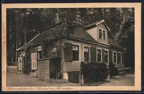 AK Ohrdruf in Thüringen, Gasthaus Scherershütte