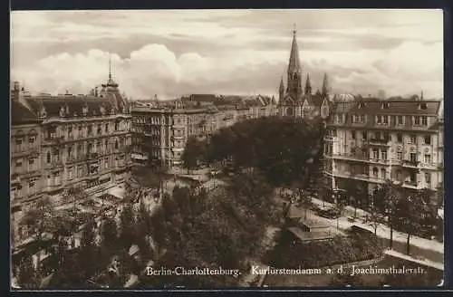 AK Berlin-Charlottenburg, Kurfürstendamm a.d. Joachimsthalerstrasse