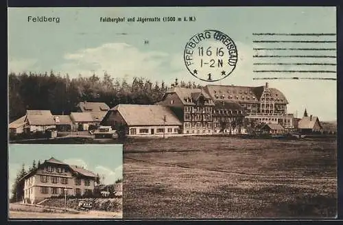 AK Feldberg / Schwarzwald, Feldberghof und Gasthof-Pension Jägermatte