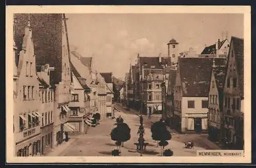 AK Memmingen, Blick auf den Weinmarkt