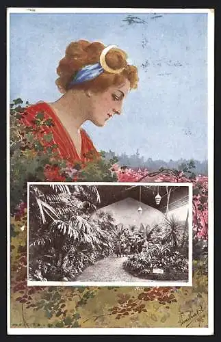 AK Prag, Ceska Zahradnico-Ovocnicka Vystava 1910, Tropicky Haj