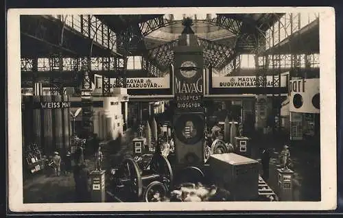 AK Budapest, Nemzetközi Vasar, Messe 1936, Ausstellungshalle