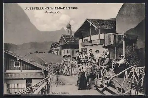 AK Wiesbaden, Ausstellung 1909, Oberbayern