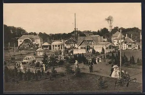 AK Ausstellungsgeländer der Erzgebirgs-Ausstellung, Freiberg 1912