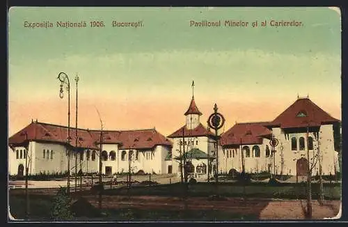 AK Bucuresti, Exposita Nationala 1906, Pavilionul Minelor si al Carierelor