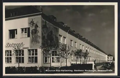 AK München-Neu-Harlaching, Gasthaus Hochvogel, Akazienstrasse Ecke Rotdornstrasse