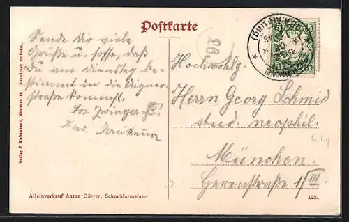 AK Hohenthann / Assling, Panorama der Ortschaft und Handlung von Anton Dörrer