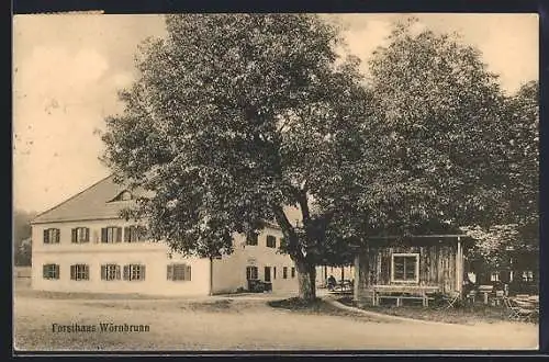 AK Wörnbrunn, Forsthaus mit Restaurant