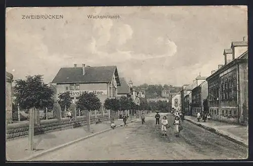 AK Zweibrücken, Gasthaus Tivoli Keller an der Wackenstrasse