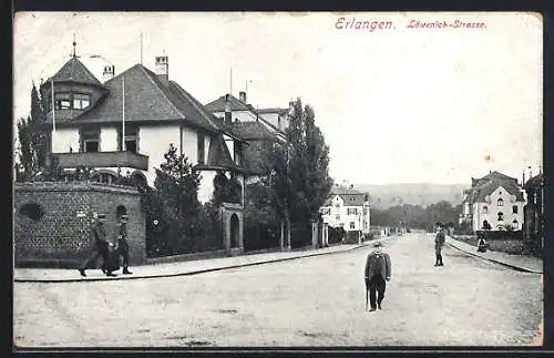 AK Erlangen, Partie an der Löwenichstrasse