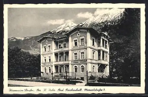 AK Bad Reichenhall, Hotel-Kurpension Staufen, Mozartstrasse 3