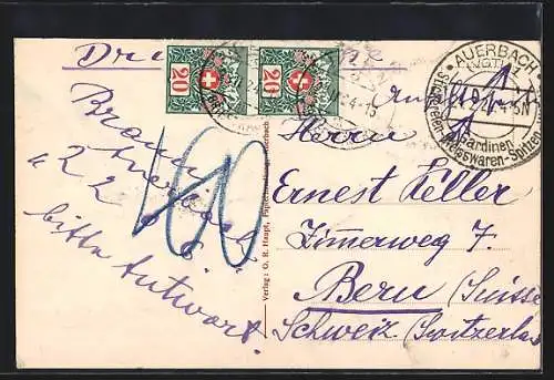 AK Auerbach i. V., Partie in der Schulstrasse