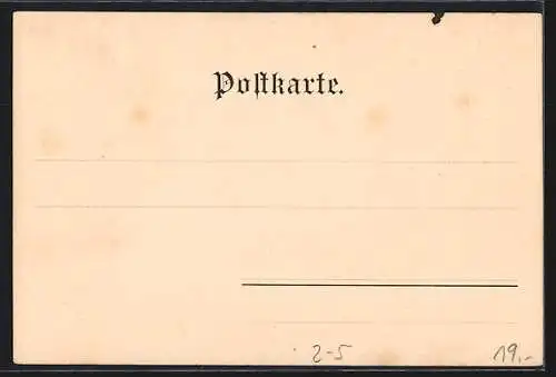 AK Karte mit Platz zum Schreiben einer eigenen Ansicht