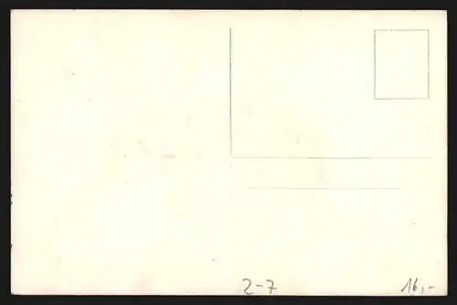 AK Hund folgt schnüffelnd einer Fährte, Briefmarkencollage