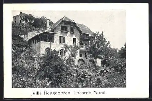 AK Locarno, Monti, Villa Neugeboren